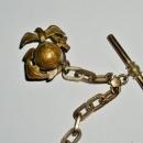 U.S. Marine Corps Watch Chain w/ Globe, Eagle, Anchor Pin