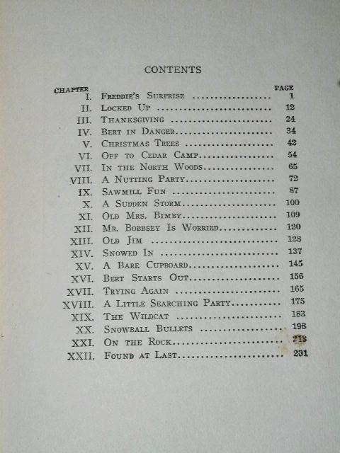 The Bobbsey Twins At Cedar Camp, First Edition