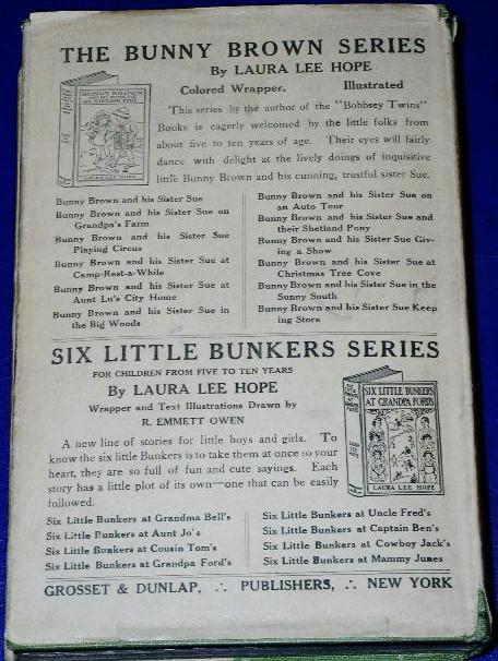 The Bobbsey Twins At Cedar Camp, First Edition