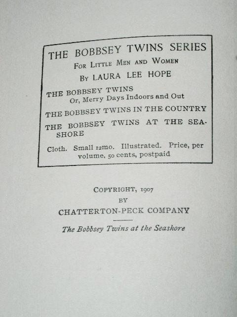 The Bobbsey Twins At The Seashore
