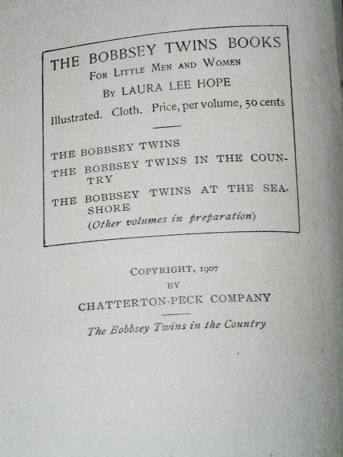 The Bobbsey Twins In The Country