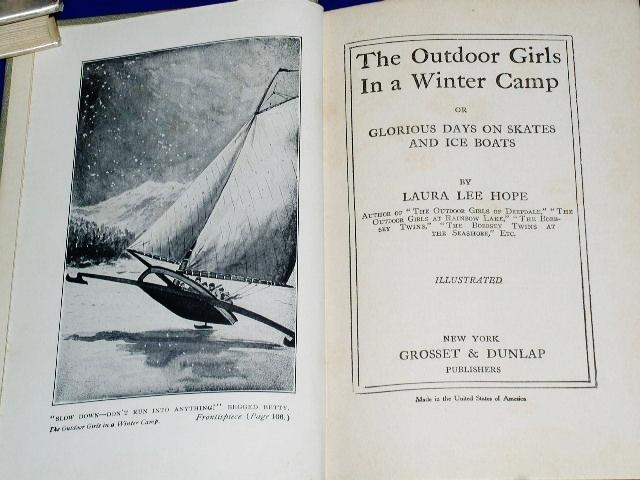 Outdoor Girls In A Winter Camp