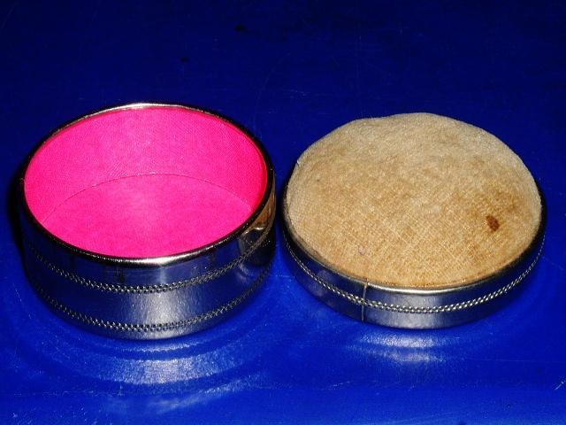 Pin Cushion and Metal Sewing Tin