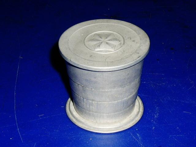 Tin Telescoping Cup with Cover