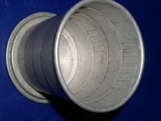 Tin Telescoping Cup with Cover