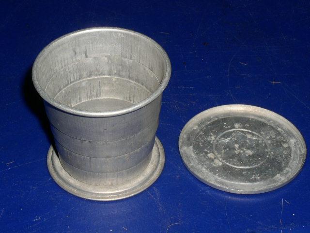 Tin Telescoping Cup with Cover