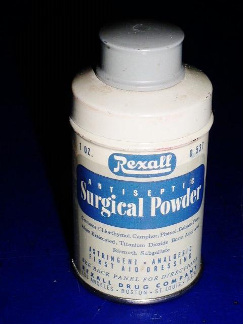Rexall Surgical Powder Tin