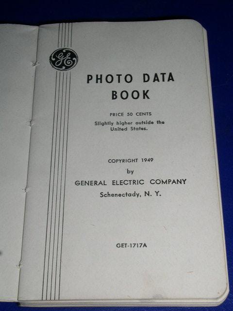 1950 GE Photo Data Book