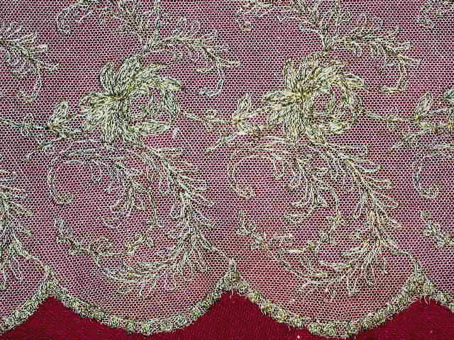 Metalic Embroidered Tulle Lace