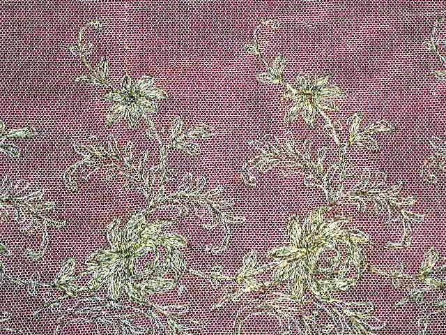 Metalic Embroidered Tulle Lace