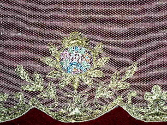 Metalic Embroidered Tulle Lace