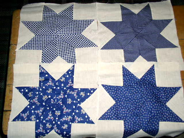 Eight Pointed Star Quilt Blocks - QB