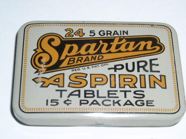 Spartan Aspirin Tin