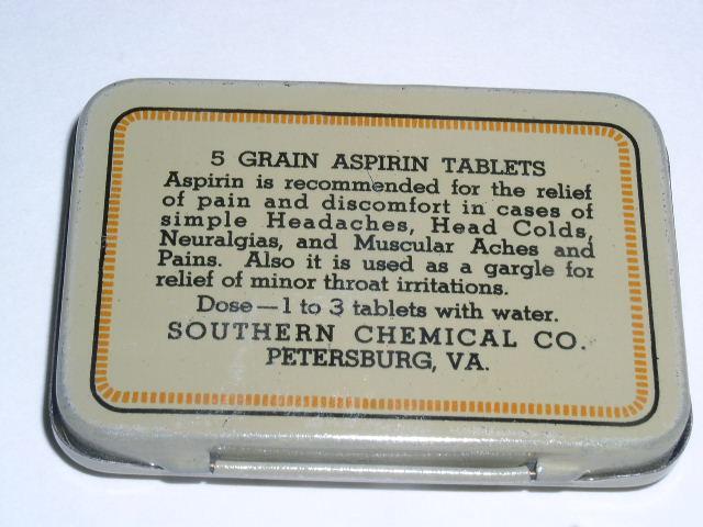 Spartan Aspirin Tin