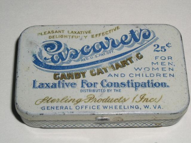 Cascarets Candy Cathartig Laxative Tin