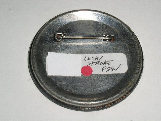 Lucky Strikes Again Advertising Button