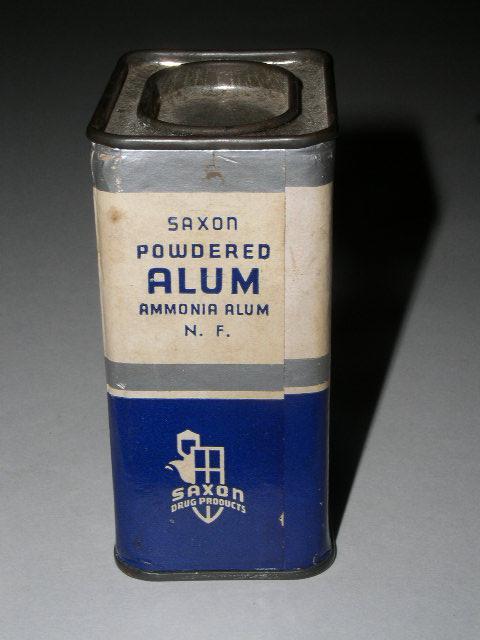 Saxon Powdered Alum Container