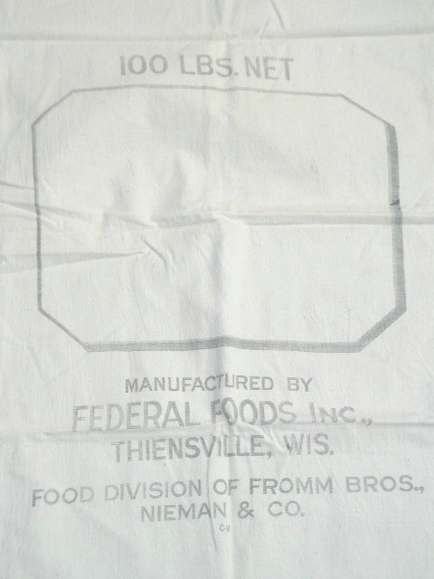 Vintage Feedsacks, Muslin with some Printing - FSK