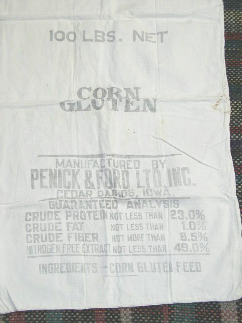 Vintage Feedsacks, Muslin with some Printing - FSK