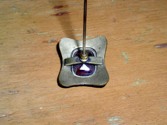 Hat Pin With Amethyst Stone