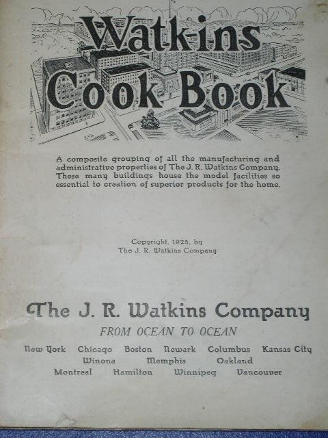 Watkins Cook Book, 1925, - CK