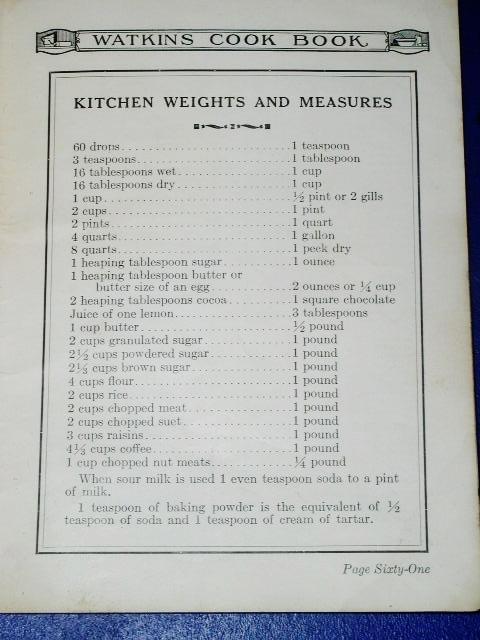 Watkins Cook Book, 1925, - CK