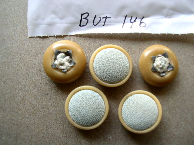 Buttons - Celuloid & Fabric