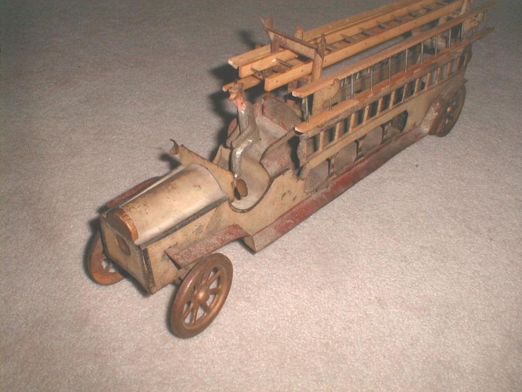 Victorian Tin Ladder Fire Truck