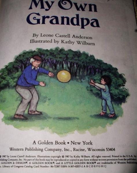 My Own Grandpa, Little Golden Book - 1st Printing