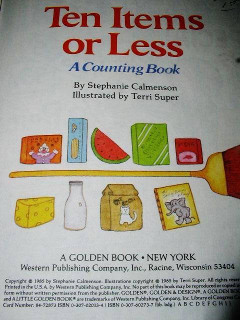 Ten Items or Less, Little Golden Book - 1st Printing