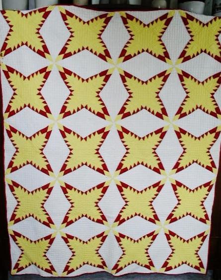 Feathered Four Pointed Star Quilt - QLT