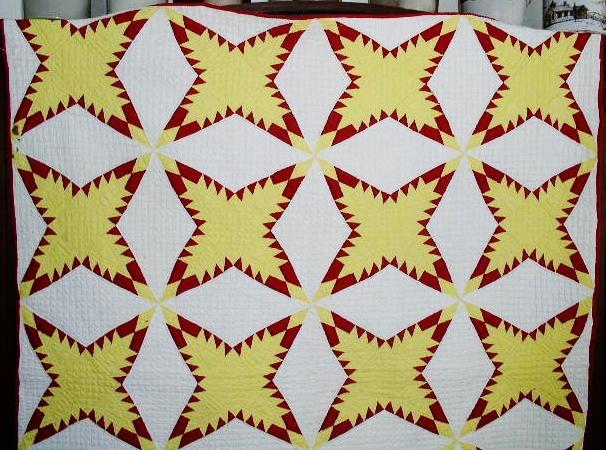 Feathered Four Pointed Star Quilt - QLT