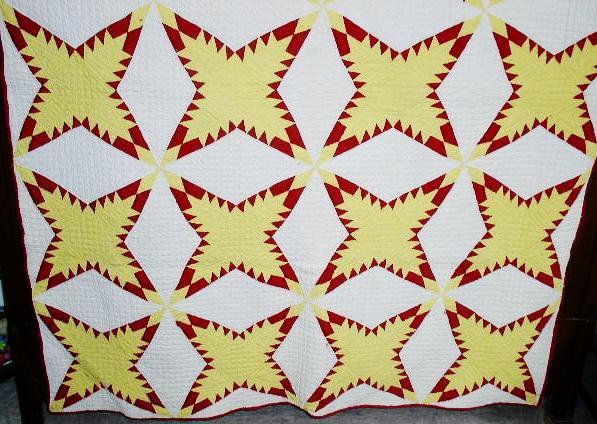 Feathered Four Pointed Star Quilt - QLT