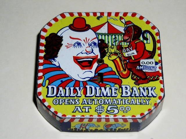 Daily Dime Bank, Carnival Theme.