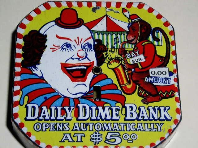 Daily Dime Bank, Carnival Theme.