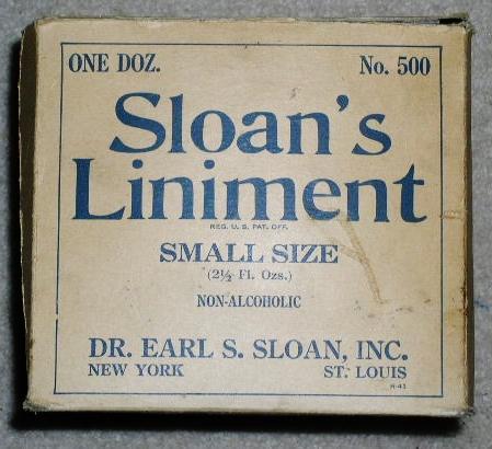 Sloan's Liniment Carton