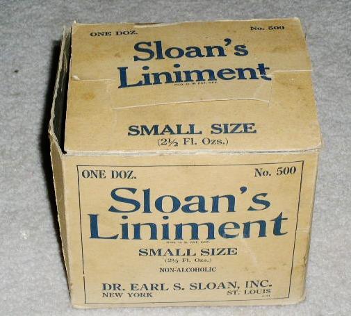 Sloan's Liniment Carton