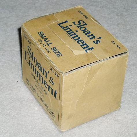 Sloan's Liniment Carton