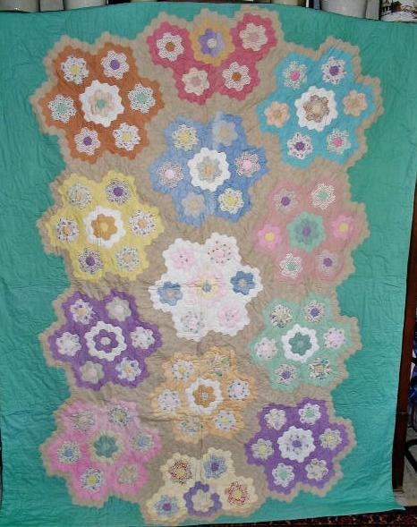 Grandmother's Flower Garden Quilt - QLT