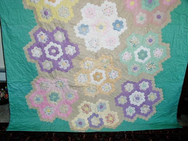 Grandmother's Flower Garden Quilt - QLT