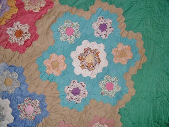 Grandmother's Flower Garden Quilt - QLT