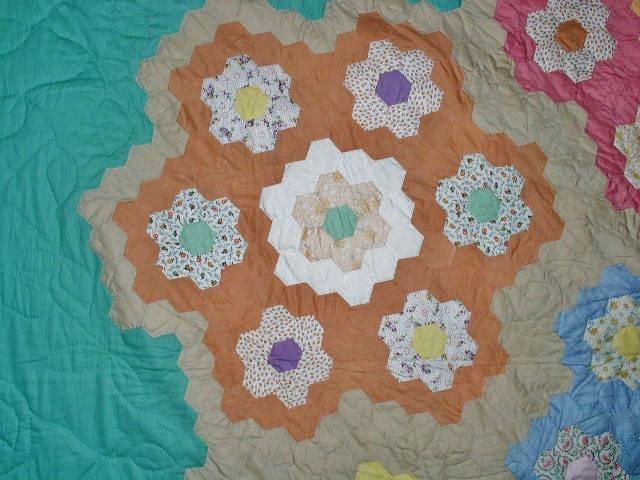 Grandmother's Flower Garden Quilt - QLT