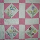 Embroidered Floral Quilt - QLT