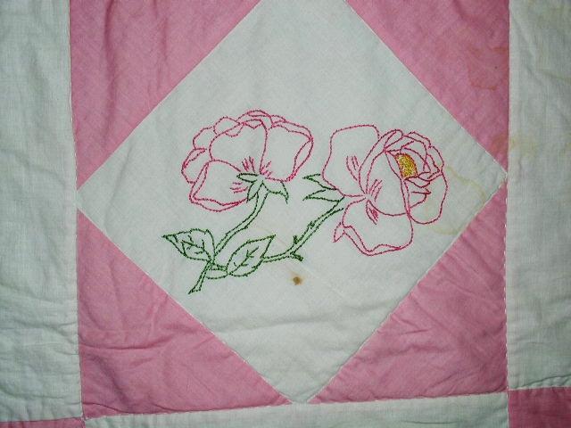 Embroidered Floral Quilt - QLT