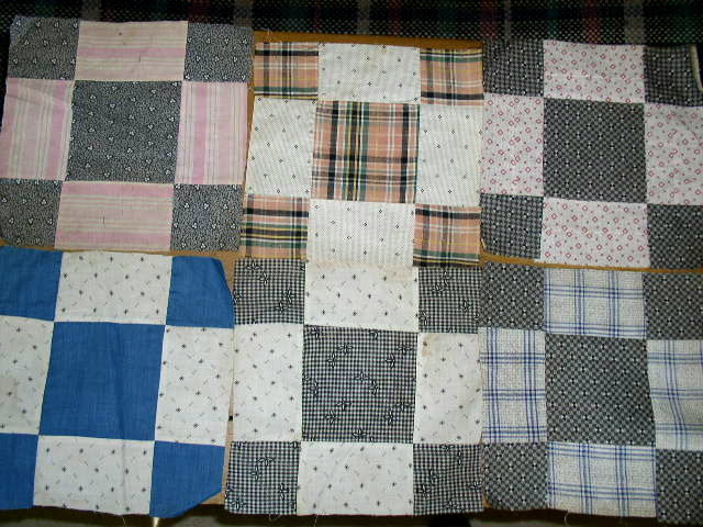 9 Patch Quilt Blocks, 1880's - QB