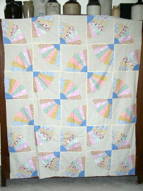 Grandmother's Fan Quilt Top - QTP