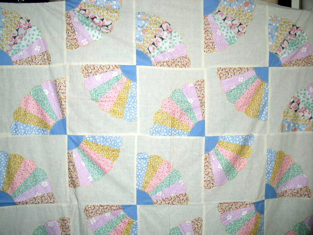 Grandmother's Fan Quilt Top - QTP