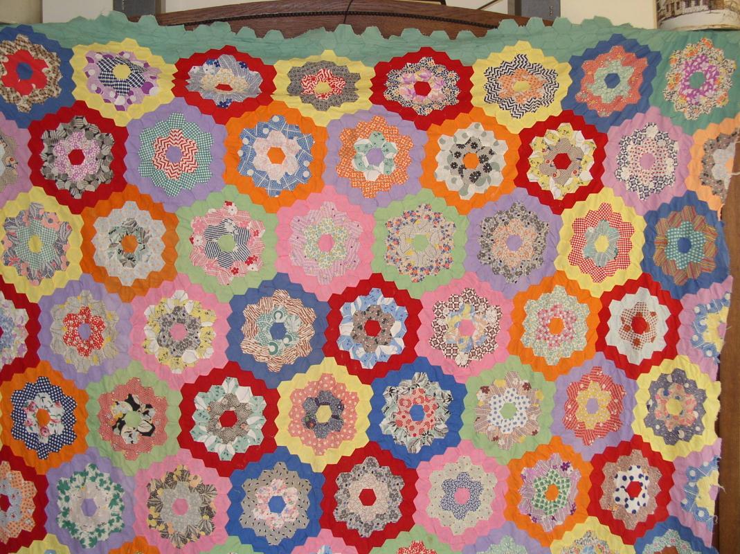 Grandmothers Flowers Quilt Top - QTP
