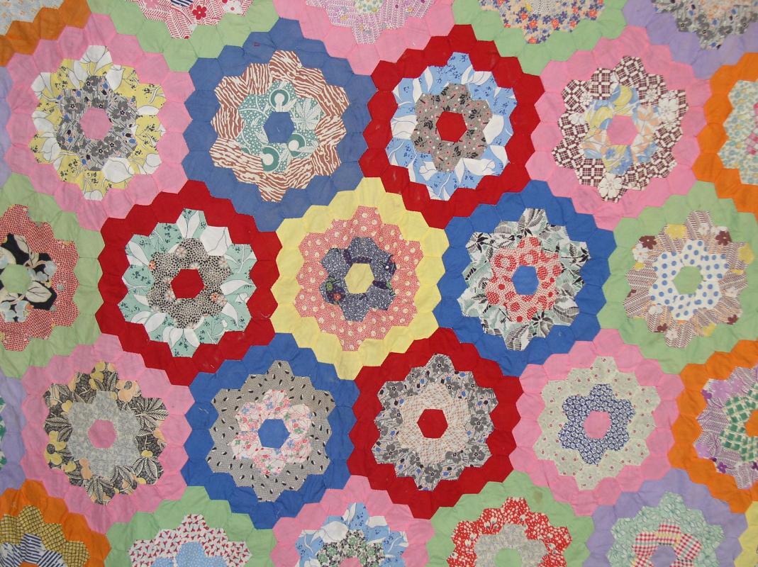 Grandmothers Flowers Quilt Top - QTP
