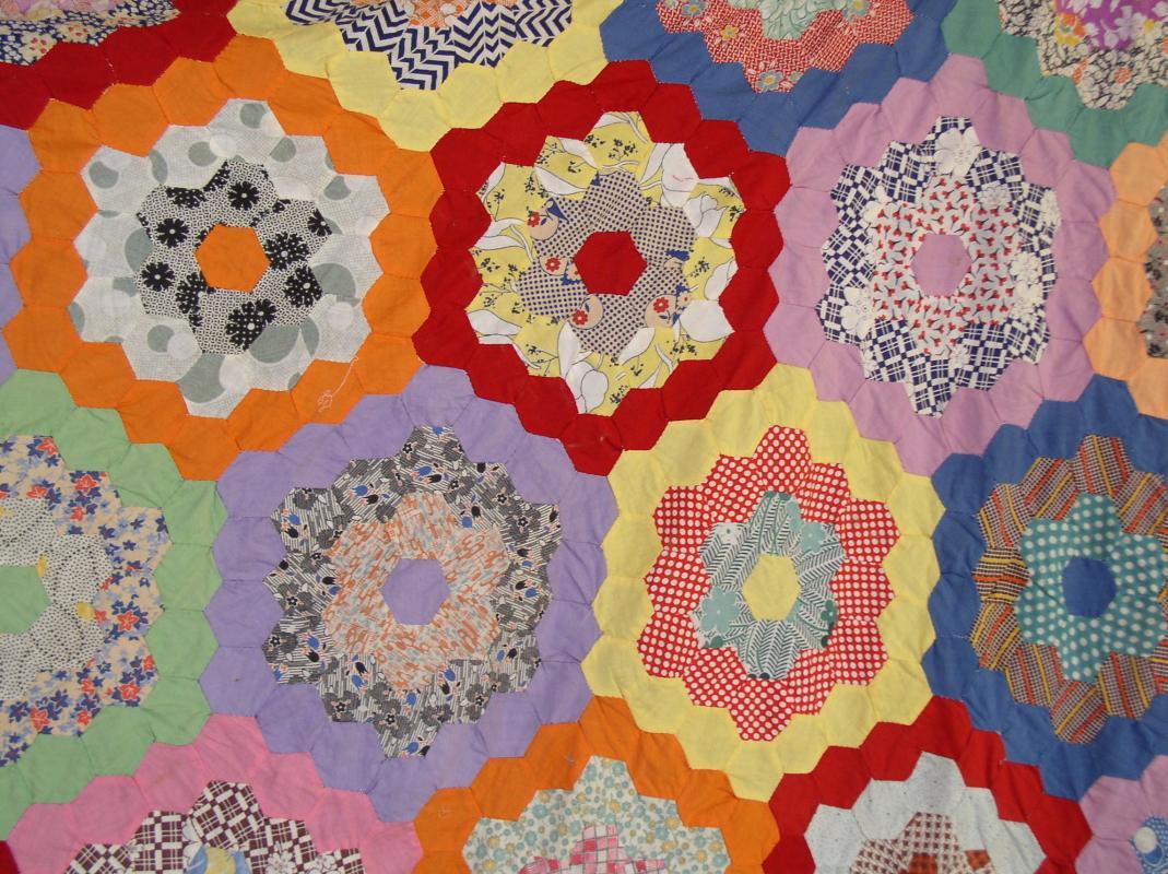 Grandmothers Flowers Quilt Top - QTP